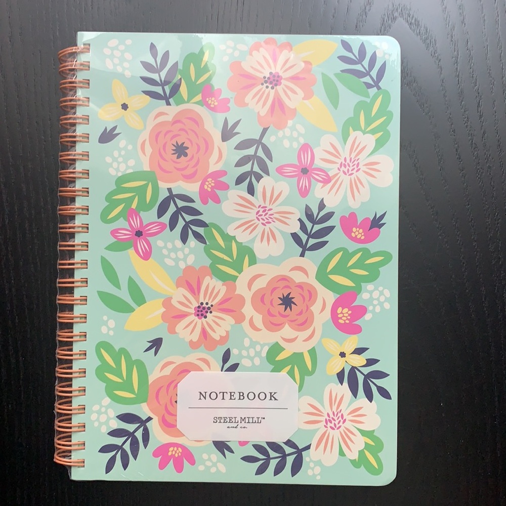 Steel Mill & Company Mini Notebook in Mint Floral
